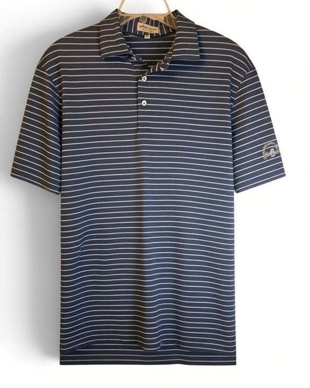Peter Millar Summer Comfort Polo Shirt Size M Striped